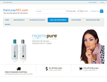 Tablet Screenshot of hairloss101.com